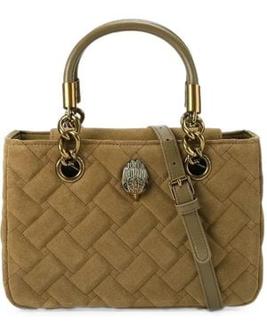 Kurt Geiger Woven-Effect Eagle Tote Bag - Metallic