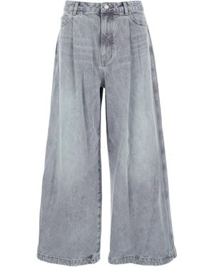 Juun.J Jean Plissé À Coupe Cinq Poches - Gris