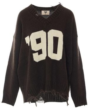 Aniye By Duke Distressed Sweater - Black