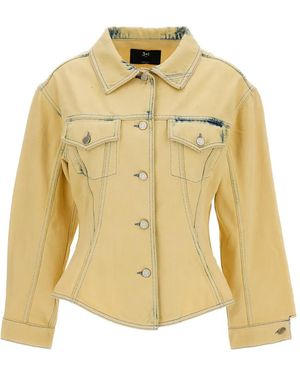 3x1 Buttoned Pocket Jacket - Metallic