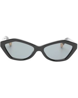 Jacquemus Geometric-Frame Sunglasses - Grey