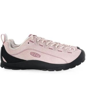 Keen Jasper Suede Paneled Sneakers - Pink