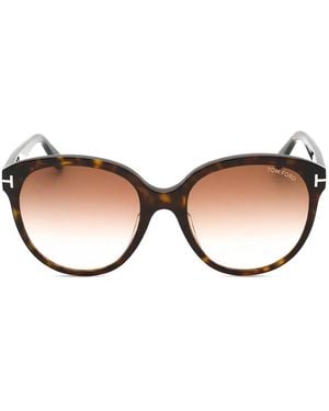 Tom Ford Runde Sonnenbrille - Braun