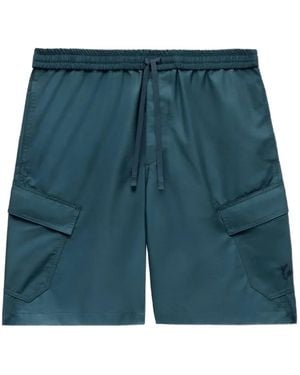 KENZO Signature Cargo Shorts - Blue
