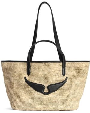 Zadig & Voltaire Wings ビーチバッグ L - ナチュラル