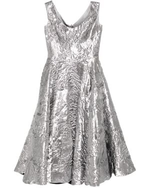 Isabel Sanchis All-Over Floral Print Dress - Grey