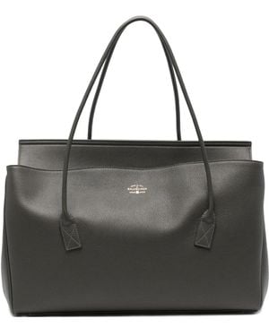 Balenciaga Carrie Leather Shoulder Bag - Black