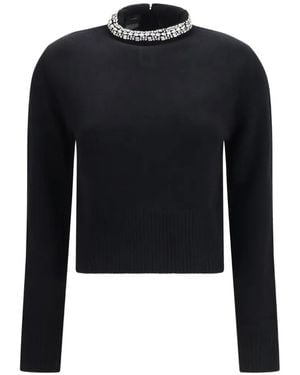 Pinko Berlino Crystal-Embellished Sweater - Blue
