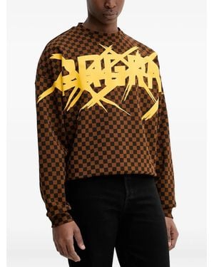 Sprayground Kariertes Sweatshirt - Schwarz