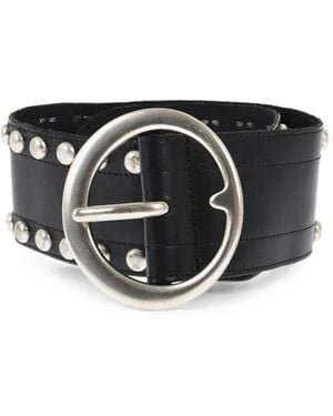 DSquared² Studded Leather Belt - Black