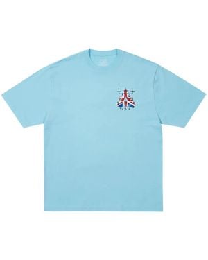 Palace Graphic-Print T-Shirt - Blue
