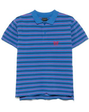 Balenciaga Gestreiftes Poloshirt - Blau