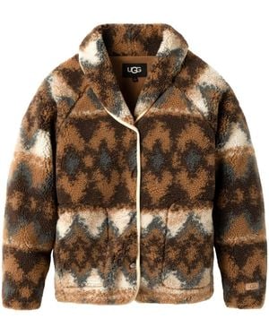 UGG Elaina Fluff Jacket - Brown