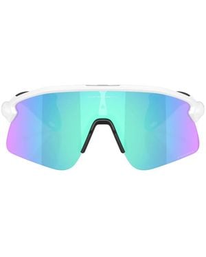 Oakley Stunt Devil S Shield-Frame Sunglasses - Blue