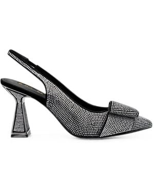 Kat Maconie Mules À Ornements De Cristaux Jen - Metallic
