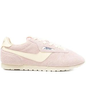 Autry Reelwind Low Suede Trainers - Pink