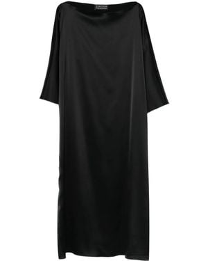 Gianluca Capannolo Laura Midikleid mit U-Ausschnitt - Schwarz