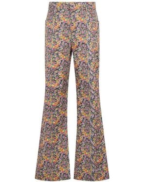 Philosophy Di Lorenzo Serafini Ausgestellte Hose mit Blumenprint - Natur