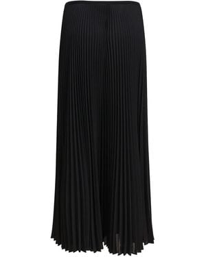 Semler Falda Midi Plisada - Negro