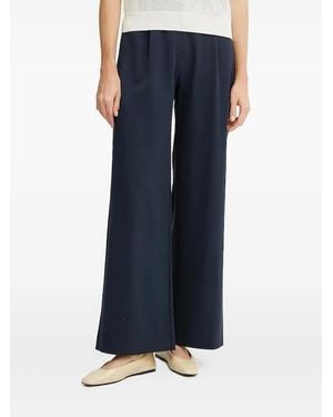 Patrizia Pepe Elastic-Waistband Palazzo Trousers - Blue