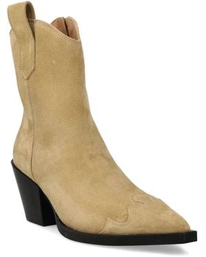 COPENHAGEN Bottines À Bout Pointu - Neutre