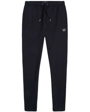 Fred Perry Loopback Logo-Embroidered Drawstring Track Trousers - Blue