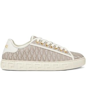 Versace グレカパターン スニーカー - ホワイト