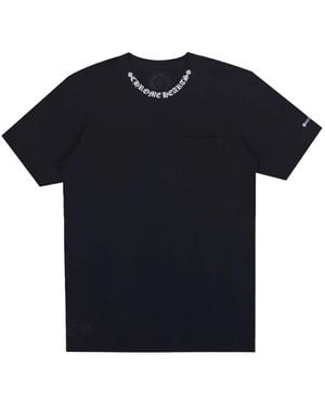 Chrome Hearts T-Shirt Con Logo Sul Collo - Nero