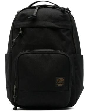 Filson Mochila Con Parche Del Logo - Negro