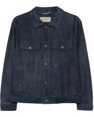 Canali Veste Boutonnée À Poches - Blue
