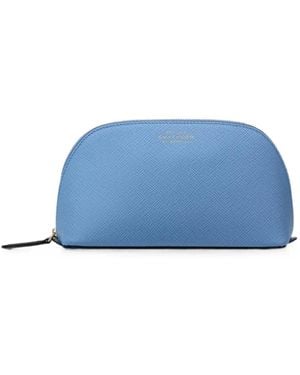 Smythson Panama Kosmetiktasche - Blau