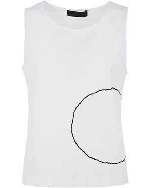 Maria Calderara Circle-Print Top - White