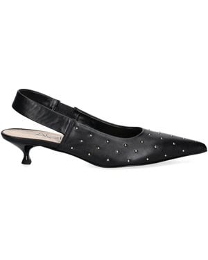 Agl Attilio Giusti Leombruni 45Mm Micro-Stud Embellished Court Shoes - Black