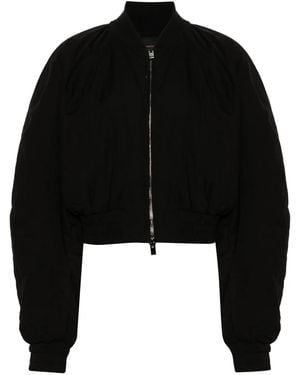 ANDAMANE Padded Bomber Jacket - Black