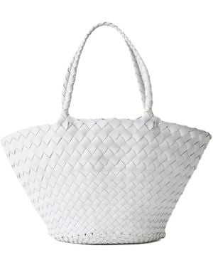 Dragon Diffusion Egola Woven Tote Bag - White