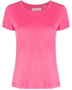 Madison Maison Short-Sleeved Cotton-Jersey T-Shirt - Pink