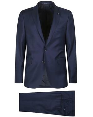 Tagliatore Two-Button Wool Suit - Blue