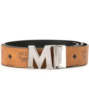 MCM Claus Reversible Belt - Brown