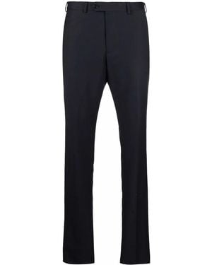 Emporio Armani Tapered-Leg Tailored Trousers - Blue