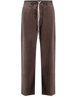 Rick Owens Berlin Drawstring-Fastening Track Pants - Brown