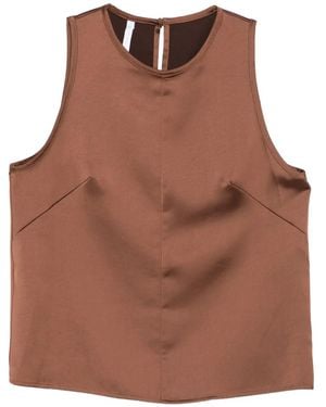 Imperial Sleeveless Tank Top - Brown