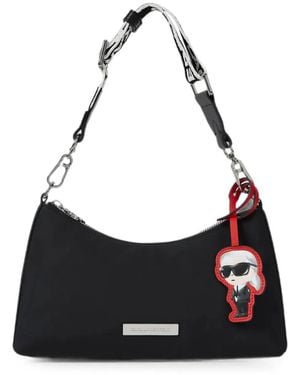 KARL LAGERFELD Ikon Shoulder Bag - Black