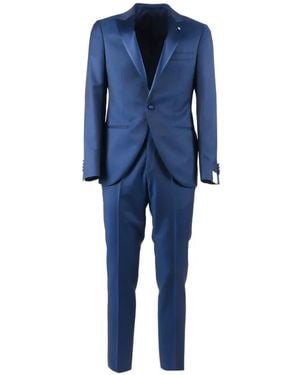 Luigi Bianchi Single-Breasted Suit - Blue