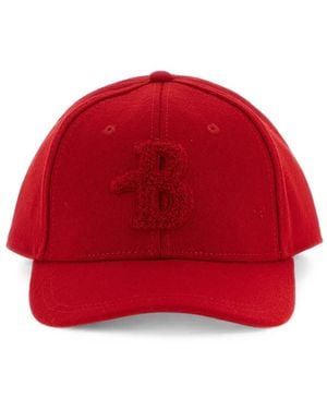 Ballantyne Monogram-Patch Baseball Cap - Red