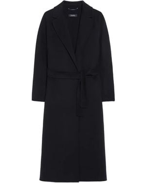 Max Mara Tailored Belted Coat - Black