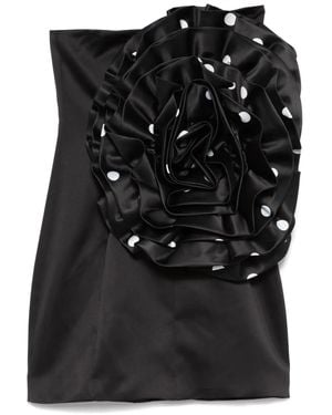 ROTATE BIRGER CHRISTENSEN Big Flower Minikleid - Schwarz