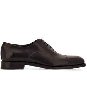 Ferragamo Tramezza Oxford With Toe Cap in Black for Men | Lyst display picture 1