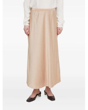 DKNY Falda larga a rayas diagonales - Neutro