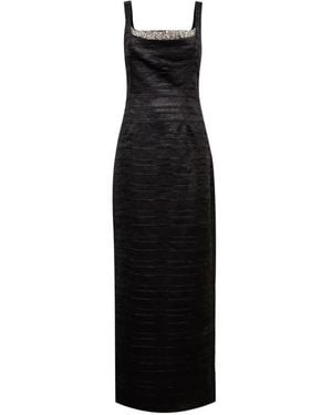 Jonathan Simkhai Vestido Largo Martina Con Apliques - Negro
