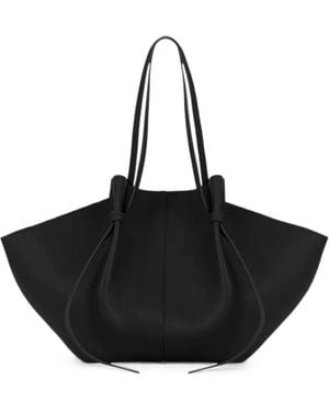 Yuzefi Mochi Pebble-Grained Shoulder Bag - Black